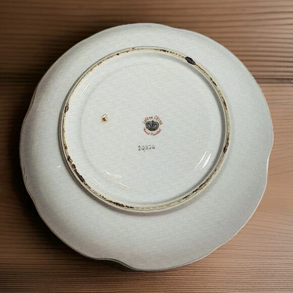 Lefton China Vtg Victoriana Pedestal Teacup Saucer Gold Trim Hand Painted #20336 - Picture 8 of 9